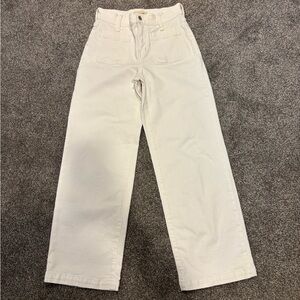 Madewell perfect vintage wide leg jean size 24P white